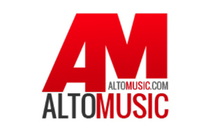 Alto Music, voted #1 independent music store logo.